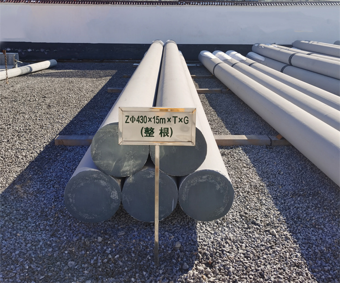 中卫430×15米×T×G终端电线杆