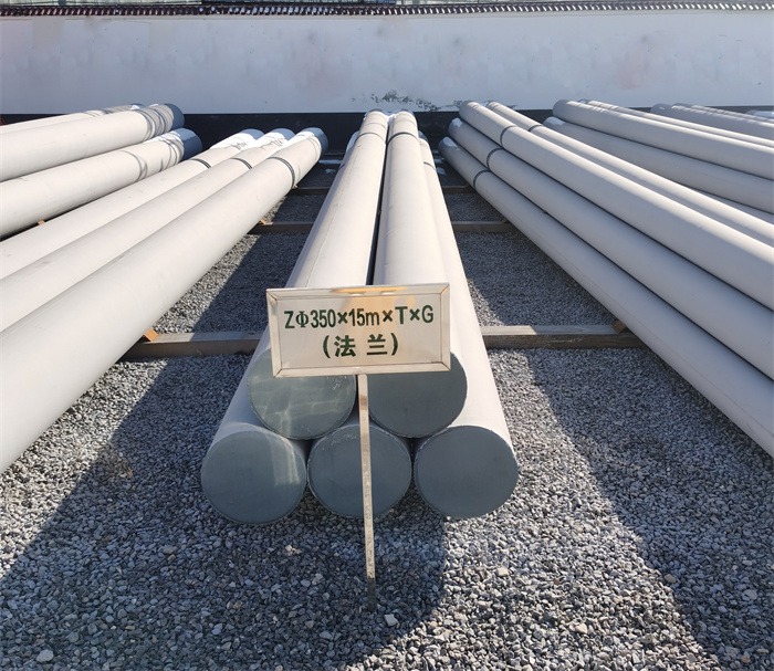 中卫350×15米×T×G钢筋混凝土电线杆