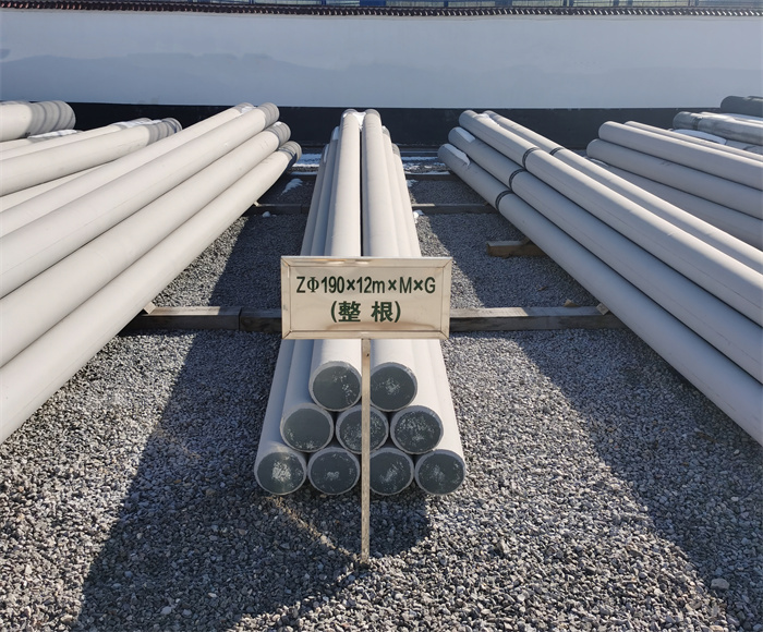 中卫190×12米钢筋混凝土水泥电线杆